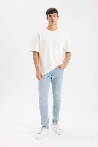 سروال جينز جينز بيدرو سليم فيت بساق ضيق