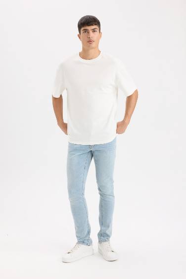 سروال جينز جينز بيدرو سليم فيت بساق ضيق