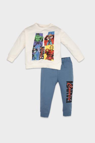 2 piece Regular Fit Crew Neck Marvel Licensed Set