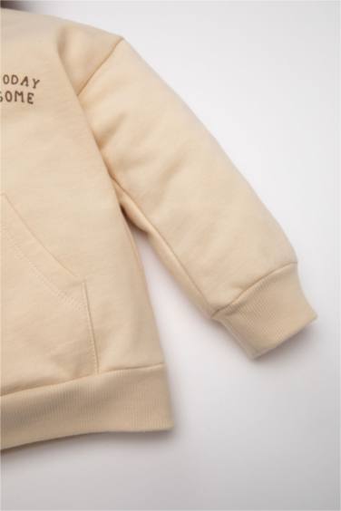 2 piece Regular Fit Hooded Slogan Set