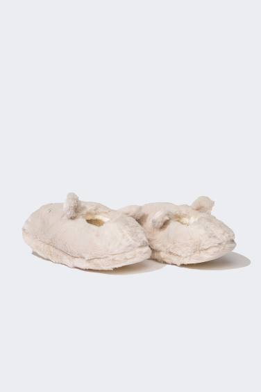 شبشب منزلي نسائي بكعب مسطح سليب أون