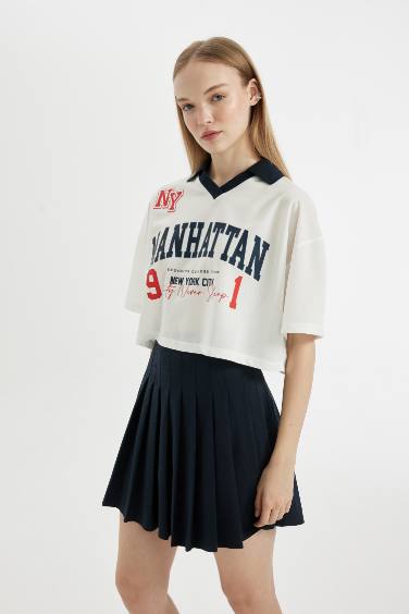 Oversize Fit Printed Short Sleeve T-Shirt