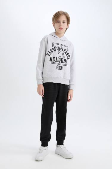 Boy Sweatshirt Elastic Waist Sweatpants 2 Piece Set