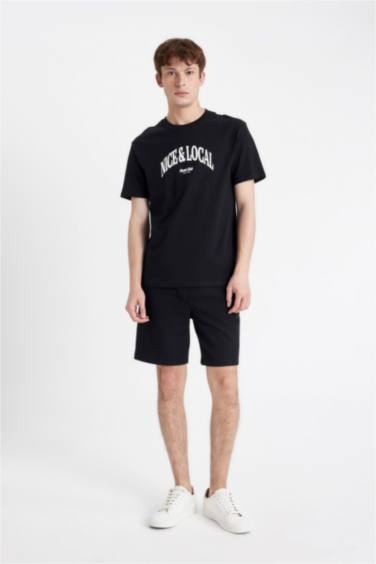 Regular Fit Crew Neck Printed T-Shirt