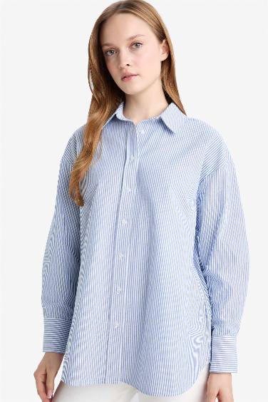 Relax Fit Oxford Striped Shirt Tunic