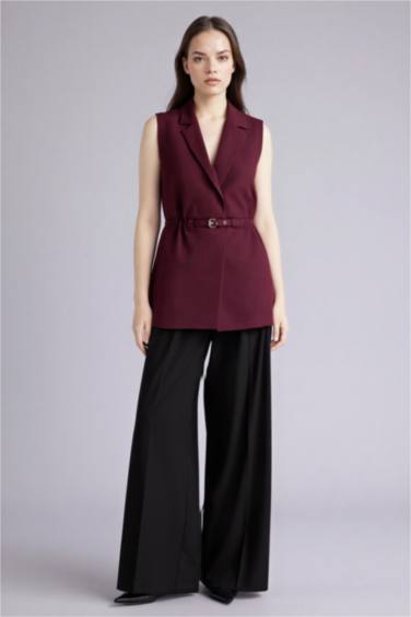 Fıtted Ceket Yaka Yelek - Görsel 2