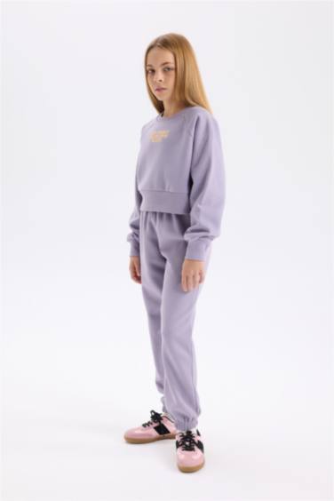 Girl Thick Sweatshirt Jogger Sweatpants 2 Piece Set