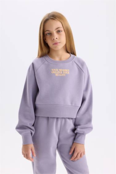 Girl Thick Sweatshirt Jogger Sweatpants 2 Piece Set