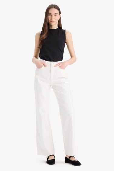 Black Crew Neck Sleeveless Basic T-Shirt Tunic