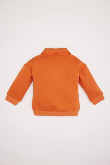 Regular Fit Baby Collar Sweatshirt