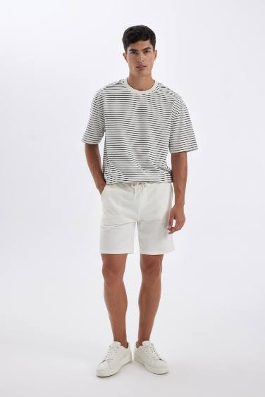 Regular Fit Jacquard Shorts