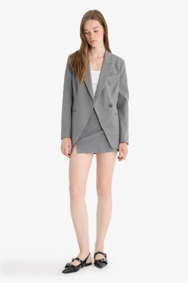 Yüksek Bel Mini Etek