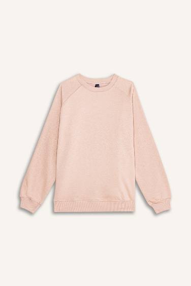 Oversize Fit Crew Neck Thick Fabric Sweatshirt