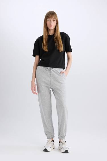 Jogger Pocket Thick Sweatshirt Fabric Trousers