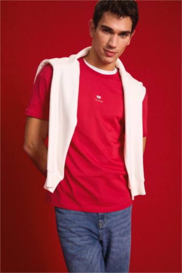 تيشيرت نص ردن قصة عادية بياخة مستديرة