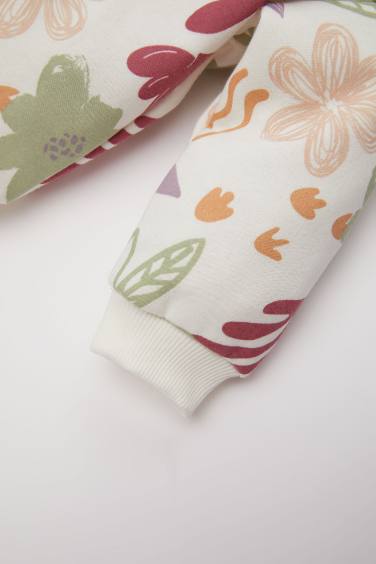 Girl Floral Sweatshirt Bottom 2 Piece Set