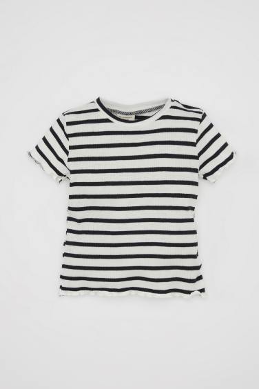 Baby Girl Striped Ribbed Camisole T-Shirt