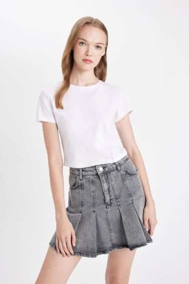 Fashion Fit Denim Mini Skirt