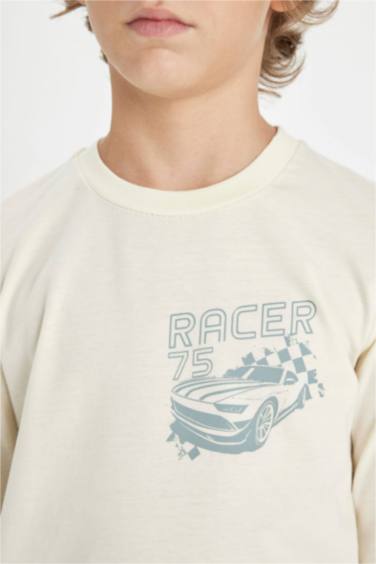 طقم بيجاما اولادي بيج قصة عادية - قطعتين