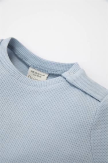 Ensemble pour bébé garçon, t-shirt à manches courtes à motif de dinosaure et bas à taille élastique