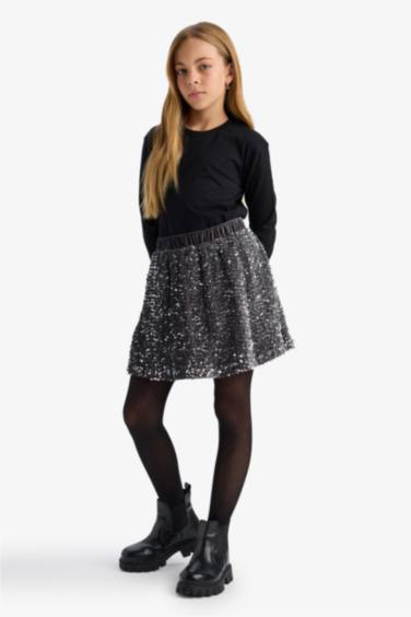 Kız Çocuk Payetli Etek