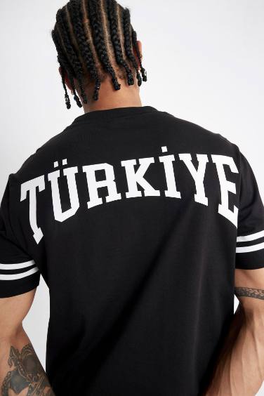 DeFactoFit Standard Fit Türkiye Printed T-Shirt