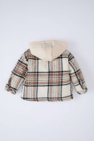 قميص كاروهات كم طويل بيبي اولادي قصة عادية بكابيشون