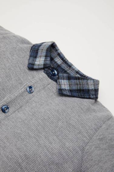 Ensemble de 2 pièces avec Top à Col de chemise pour BéBé Garçon