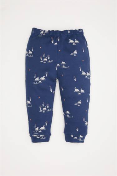 Kız Bebek Pijama Takımı Desenli Uzun Kollu Üst Uzun Alt