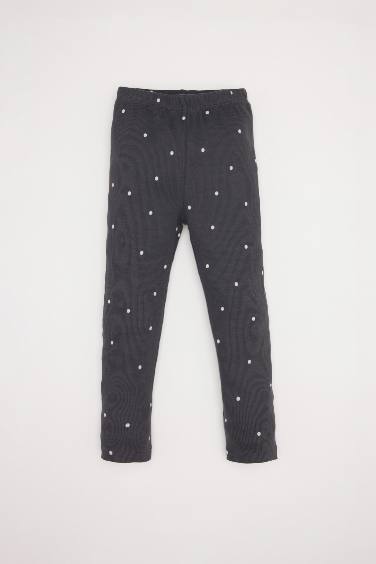 بيجاما منقط ريبانا برقبة مستديرة من قطعتين