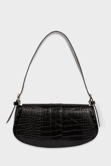 Faux Leather Crossbody Bag