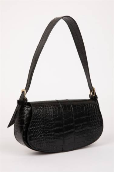 Faux Leather Crossbody Bag