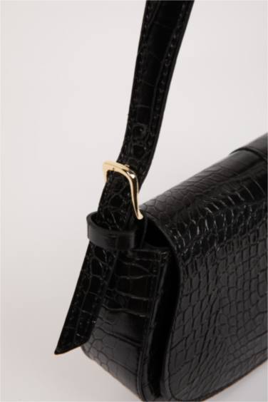 Faux Leather Crossbody Bag