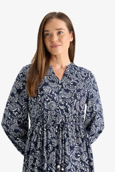 Regular Fit Crew Neck Dress