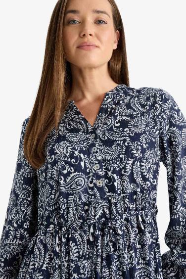 Regular Fit Crew Neck Dress