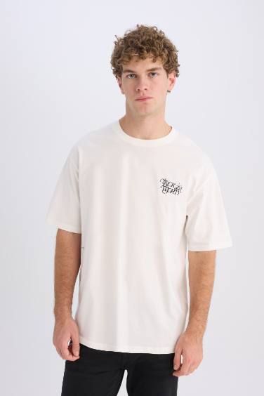 Rick and Morty Boxy Fit Круглый Вырез С Принтом на Спине Короткий Рукав Футболка