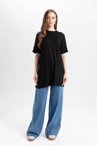 Lot de 2 T-shirts basiques à manches courtes Coupe régulière