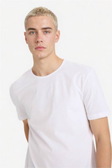 Regular Fit Crew Neck Heavy Fabric T-Shirt