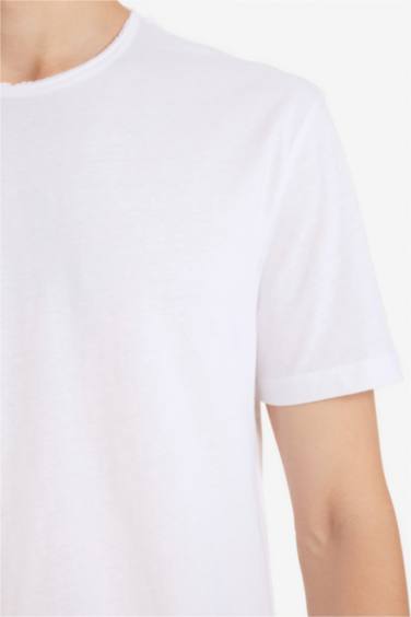 Regular Fit Crew Neck Heavy Fabric T-Shirt