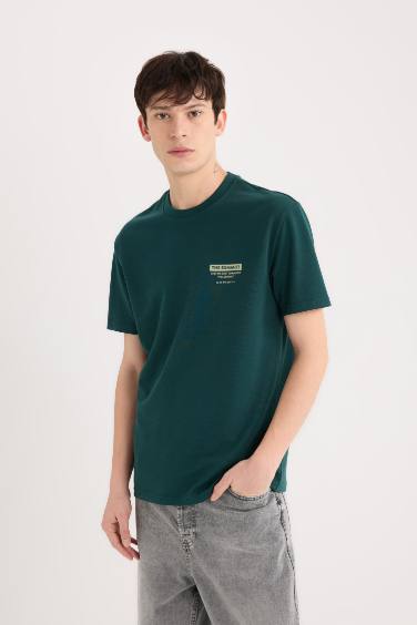 Regular Fit Crew Neck Printed T-Shirt