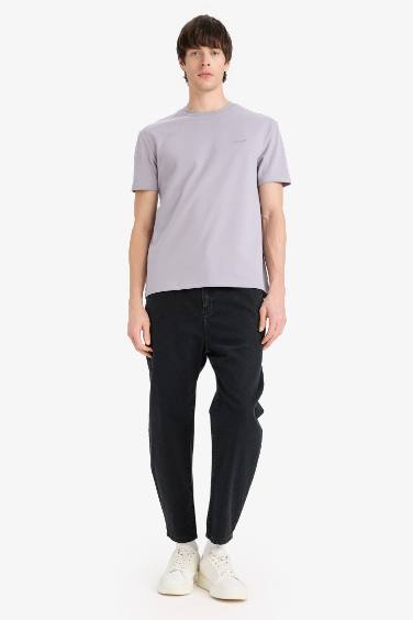 Regular Fit Crew Neck Printed Short Sleeve T-Shirt