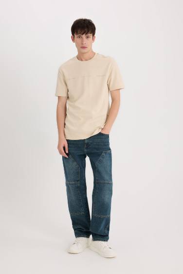 T-Shirt imprimé à col rond et coupe regulière