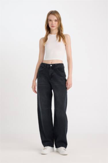 Baggy Fit High Waist Wide Fit Long Jeans