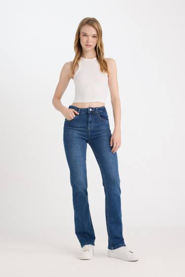 Bootcut Normal Waist Washed Jeans