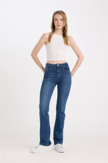 Bootcut Normal Waist Washed Jeans