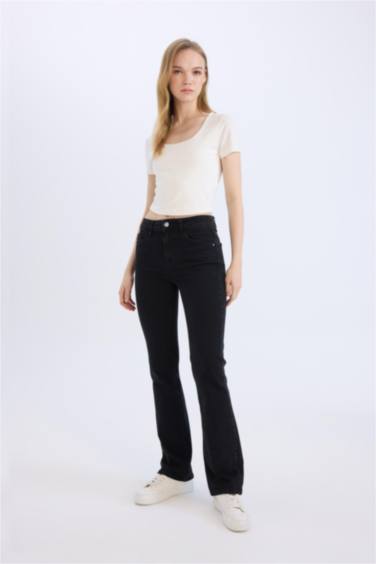 High Waist Long Jeans