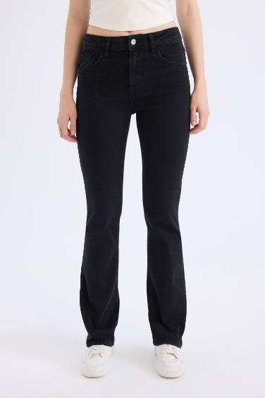 High Waist Long Jeans