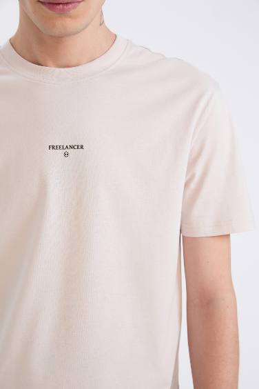 Футболка с круглым вырезом с принтом