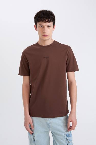 Regular Fit Crew Neck Printed T-Shirt