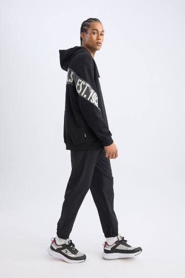 DeFactoFit Jogger Eşofman Altı NBA Chicago Bulls Slim Fit Dar Kesim Cepli Lastikli Paça